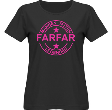 T-shirt SouthWest Dam Svart/Cerise tryck i kategori Familj/Krlek: Myten Legenden Farfar