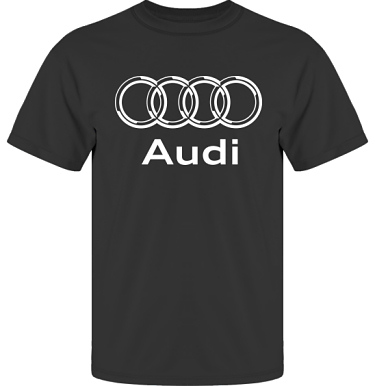 T-shirt UltraCotton Svart/Vitt tryck i kategori Motor: Audi