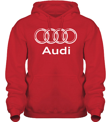 Hood HeavyBlend Rd/Vitt tryck i kategori Motor: Audi