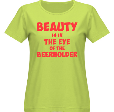 T-shirt SouthWest Dam Lime/Rtt tryck i kategori Alkohol: Beerholder