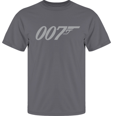 T-shirt UltraCotton Blyertsgr/Grtt tryck i kategori Film/TV: Bond