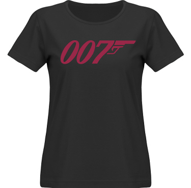 T-shirt SouthWest Dam Svart/Vinrtt tryck i kategori Film/TV: Bond