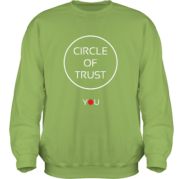 Sweatshirt HeavyBlend Kiwi i kategori Attityd: Circle of Trust
