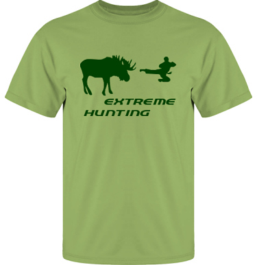 T-shirt UltraCotton Kiwi/Grnt tryck i kategori Attityd: Extreme Hunting
