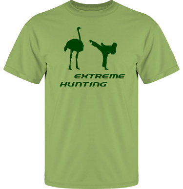 T-shirt UltraCotton Kiwi/Grnt tryck i kategori Attityd: Extreme Hunting