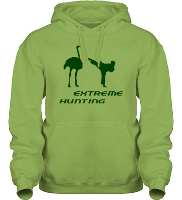Hood HeavyBlend Kiwi/Grnt tryck i kategori Attityd: Extreme Hunting