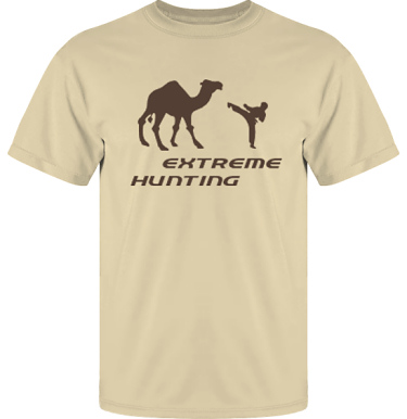 T-shirt UltraCotton Sand/Brunt tryck i kategori Attityd: Extreme Hunting