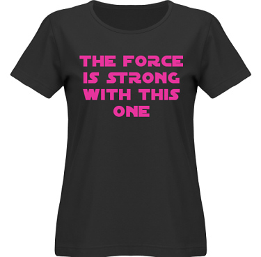 T-shirt SouthWest Dam Svart/Cerise tryck i kategori Film/TV: The Force