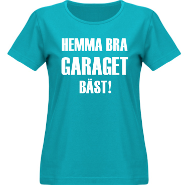 T-shirt SouthWest Dam Aquablå/Vitt tryck i kategori Motor: Hemma bra Garaget bäst