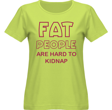 T-shirt SouthWest Dam Lime/Vinrtt tryck  i kategori Kropp: Hard to kidnap