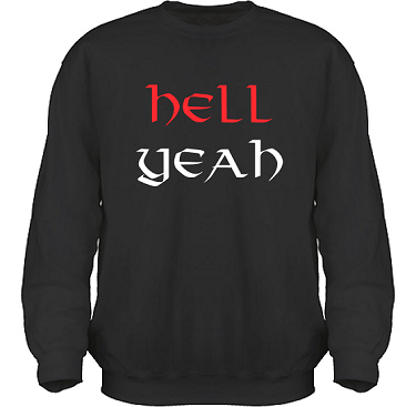 Sweatshirt HeavyBlend Svart i kategori Attityd: Hell Yeah