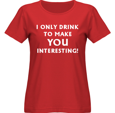 T-shirt SouthWest Dam Rd/Vitt tryck i kategori Alkohol: I only drink