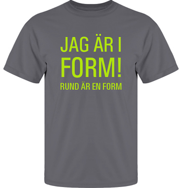 T-shirt UltraCotton Blyertsgr/ppelgrnt tryck  i kategori Kropp: I form
