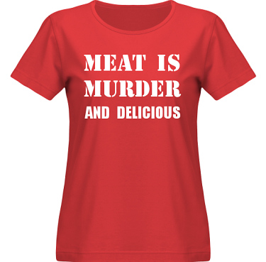 T-shirt SouthWest Dam Rd/Vitt tryck i kategori Blandat: Meat is Murder