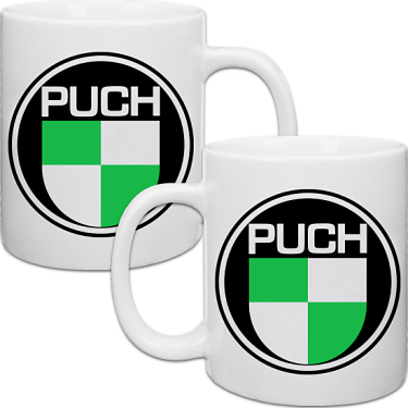 Vit keramikmugg Puch 2-pack i kategori Muggar: Mugg Puch 2-pack