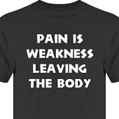 T-shirt, Hoodie i kategori Attityd: Pain is weakness