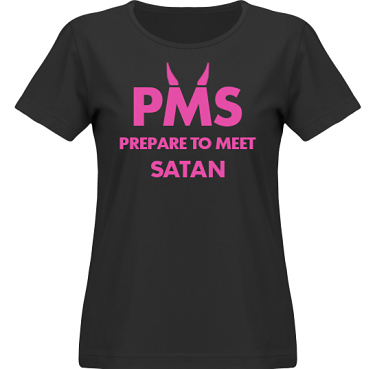 T-shirt SouthWest Dam Svart/Cerise tryck i kategori Attityd: PMS