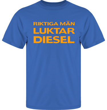 T-shirt UltraCotton Royalbl/Orange tryck  i kategori Attityd: Diesel