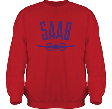 Sweatshirt HeavyBlend Röd/Violett tryck i kategori Motor: Saab