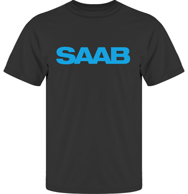 T-shirt UltraCotton Svart/Bltt tryck i kategori Motor: Saab