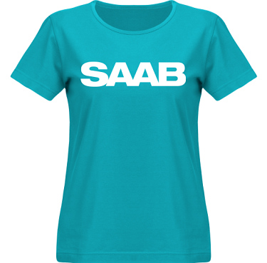 T-shirt SouthWest Dam Aqua/Vitt tryck i kategori Motor: Saab