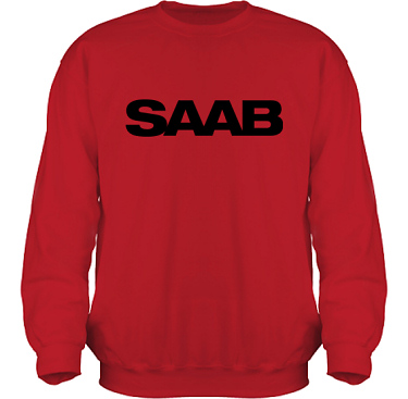 Sweatshirt HeavyBlend Rd/Svart tryck i kategori Motor: Saab
