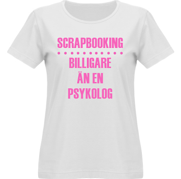 T-shirt SouthWest Dam Vit/Cerise tryck i kategori Scrapbooking: Billigare n en psykolog