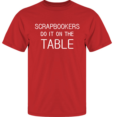 T-shirt UltraCotton Rd/Vitt tryck i kategori Scrapbooking: On the table