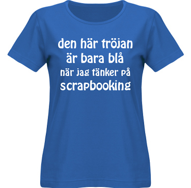 T-shirt SouthWest Dam Royalbl/Vitt tryck i kategori Scrapbooking: Den hr trjan