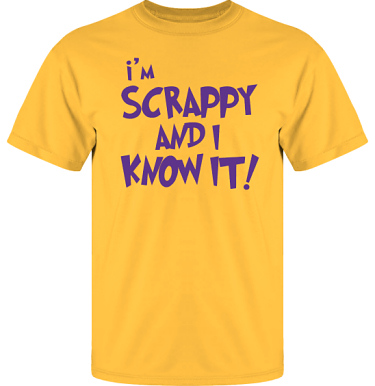 T-shirt UltraCotton Gul/Lila tryck i kategori Scrapbooking: Im scrappy