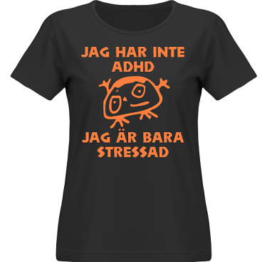 T-shirt SouthWest Dam Svart/Orange tryck i kategori Blandat: Stressad