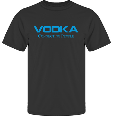 T-shirt UltraCotton Svart/Bltt tryck i kategori Alkohol: Connecting People