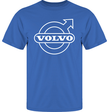 T-shirt UltraCotton Royalblå/Vitt tryck i kategori Motor: Volvo