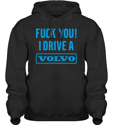 Hood HeavyBlend Svart/Bltt tryck i kategori Motor: Volvo F**k You