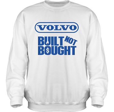 Sweatshirt HeavyBlend Vit/Royalblått tryck i kategori Motor: Volvo Built Not Bought