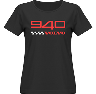 T-shirt SouthWest Dam Svart/Rtt tryck i kategori Motor: Volvo 940