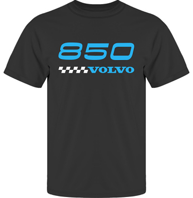 T-shirt UltraCotton Svart/Bltt tryck i kategori Motor: Volvo 850