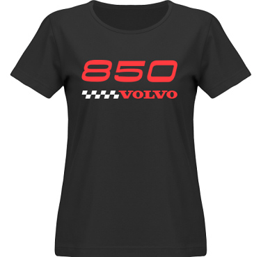 T-shirt SouthWest Dam Svart/Rtt tryck i kategori Motor: Volvo 850