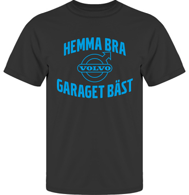 T-shirt UltraCotton Svart/Bltt tryck i kategori Motor: Volvo Garaget bst