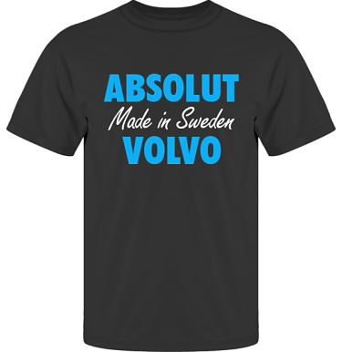 T-shirt UltraCotton Svart/Bltt tryck i kategori Motor: Absolut Volvo