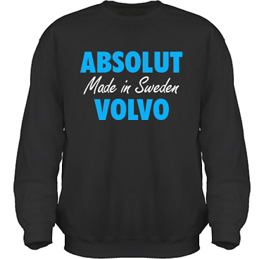 Sweatshirt HeavyBlend Svart/Bltt tryck i kategori Motor: Absolut Volvo