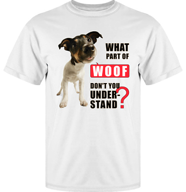 T-shirt Vapor i kategori Attityd: Woof
