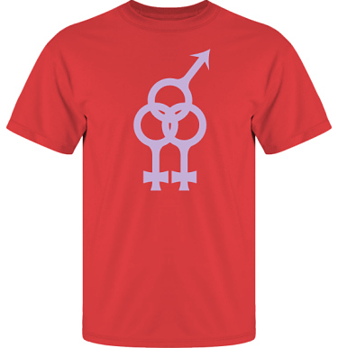 T-shirt UltraCotton Rd/Lila tryck i kategori Sexxx: Woman Woman Man